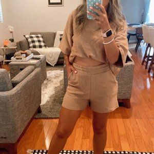 Brown top/ Casual clothes/ Women's clothes/ Oversized sets/ summer sets/ brown s